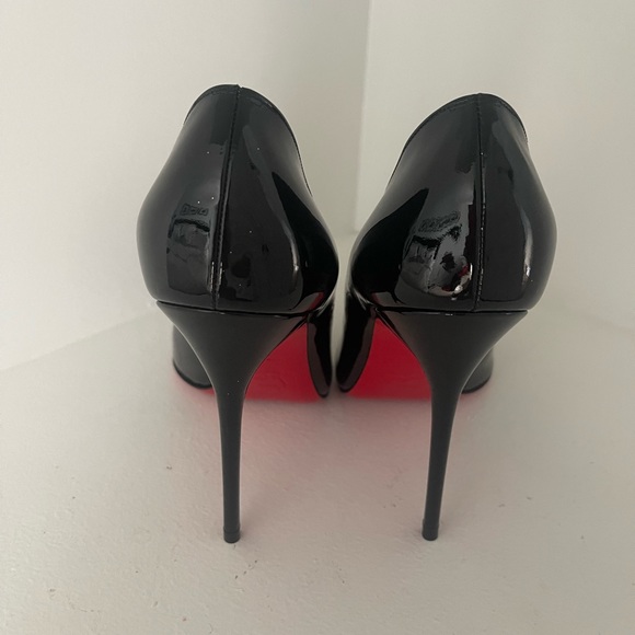 Christian Louboutin Corneille 100 Patent Black Pump - Picture 4 of 6